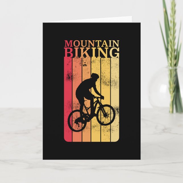 Tarjeta Regalo de ciclismo de montaña MTB (Anverso)