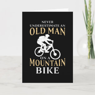 Tarjeta Regalo de Ciclismo de Montaña para Anciano Ciclist