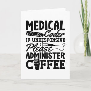 Tarjeta Regalo de Codificación de ICD Coder Medical Coffee