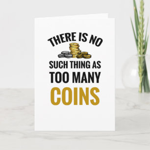 Tarjeta Regalo de coleccionista de monedas Colección de