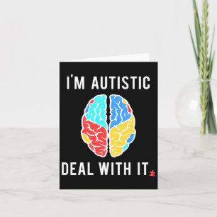 Tarjeta Regalo De Concienciación De Autismo Divertido Para