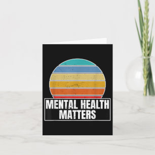 Tarjeta Regalo De Concienciación Sobre La Salud Mental Par