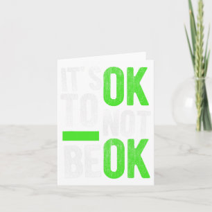 Tarjeta Regalo de concientización sobre el suicidio Es oka