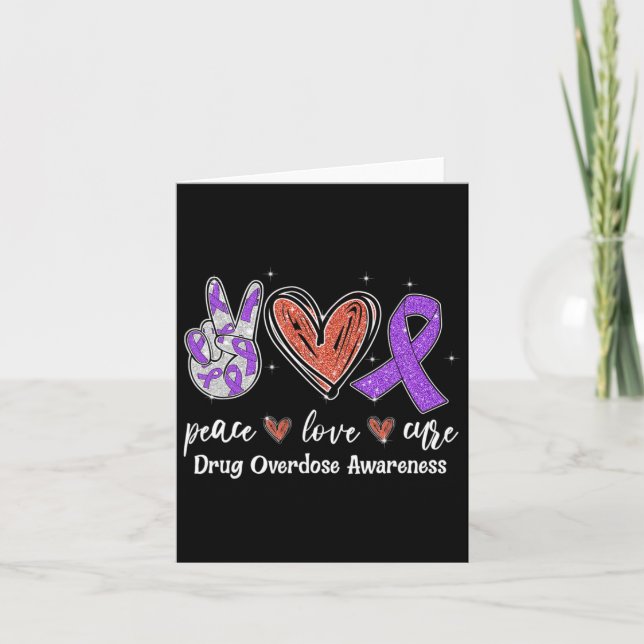 Tarjeta Regalo de concientización sobre la sobredosis de d (Anverso)