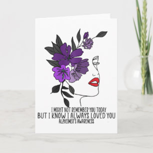 Tarjeta Regalo de cuidado de memoria para mujeres No puedo