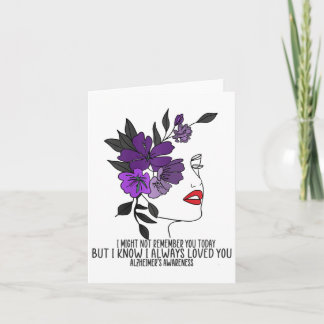 Tarjeta Regalo de cuidado de memoria para mujeres No puedo