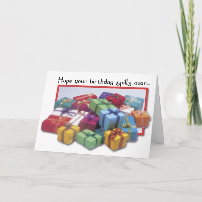 Tarjeta Regalo de cumpleaños (Anverso)