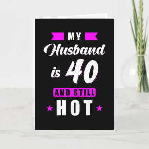 Tarjeta Regalo de cumpleaños 40 para el marido