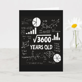 Tarjeta Regalo de cumpleaños 60 para profesora de matemáti