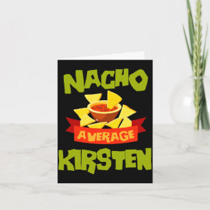 Tarjeta Regalo de cumpleaños divertido con nombre Nacho av