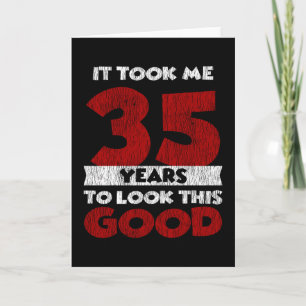 Tarjeta Regalo de cumpleaños divertido de 35 años de antig