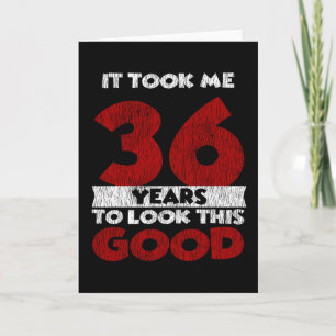 Tarjeta Regalo de cumpleaños divertido de 36 años de antig