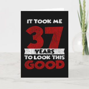 Tarjeta Regalo de cumpleaños divertido de 37 años de antig