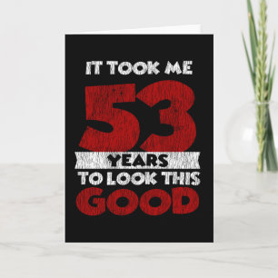 Tarjeta Regalo de cumpleaños divertido de 53 años de antig