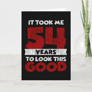 Tarjeta Regalo de cumpleaños divertido de 54 años de antig
