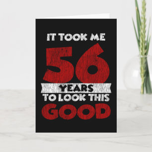 Tarjeta Regalo de cumpleaños divertido de 56 años de edad 