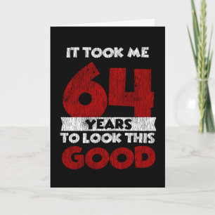 Tarjeta Regalo de cumpleaños divertido de 64 años de edad