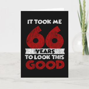 Tarjeta Regalo de cumpleaños divertido de 66 años de edad