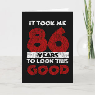 Tarjeta Regalo de cumpleaños divertido de 86 años
