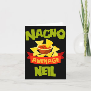 Tarjeta Regalo de cumpleaños divertido nombre Nacho averag