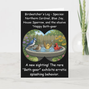 Tarjeta Regalo de cumpleaños divertido para observadores d