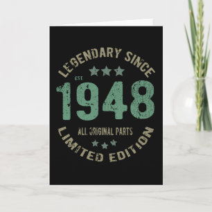 Tarjeta Regalo de Cumpleaños Leyenda Vintage Original Desd
