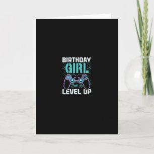 Tarjeta Regalo De Cumpleaños Para El Tiempo De Chica De Ni