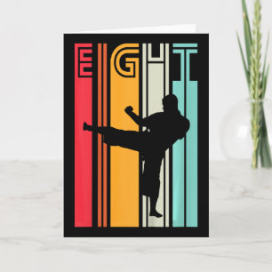 Tarjeta Regalo de cumpleaños para niños de 8 años Karate R