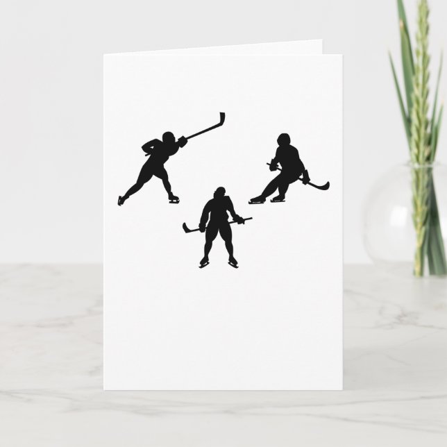 Tarjeta Regalo de deporte fresco del jugador de hockey sob (Anverso)
