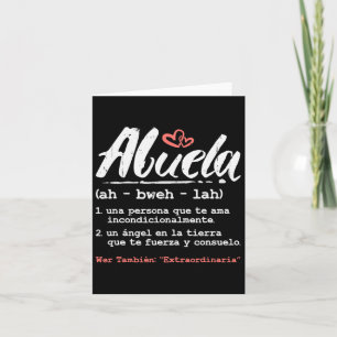Tarjeta Regalo de Día de la Madre Abuela en español - Niet