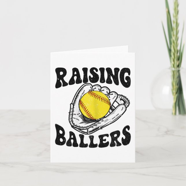 Tarjeta Regalo de Día de la Madre de la madre del béisbol  (Anverso)