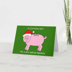 Tarjeta Regalo de dinero de navidades para el Personalizad