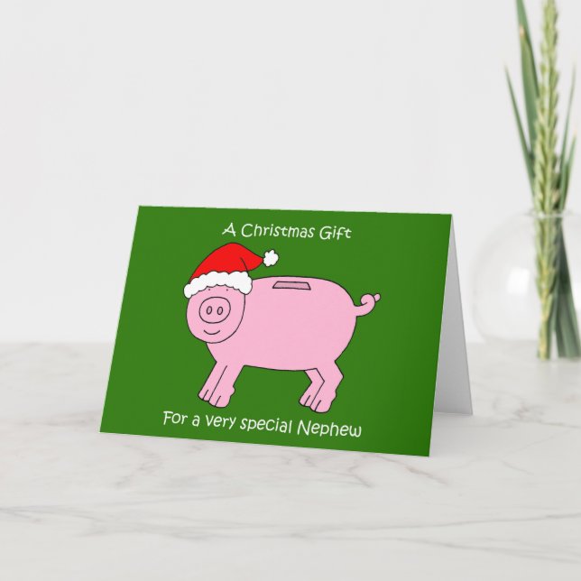 Tarjeta Regalo de dinero de navidades para el Personalizad (Anverso)