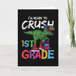 Tarjeta Regalo de dinosaurio de vuelta a la escuela para e
