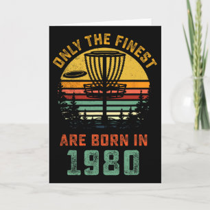 Tarjeta Regalo de Disc Golf de cumpleaños 40 Retro 1980 40