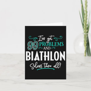 Tarjeta Regalo de diseño de biatlón - ¡La biatlón los resu
