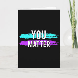 Tarjeta Regalo de diseño de problema para la conciencia de