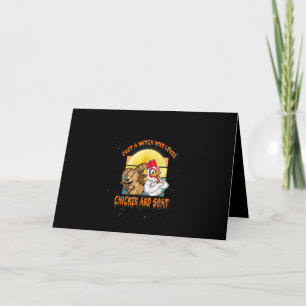 Tarjeta Regalo de disfraz divertido de pollo y cabra para 