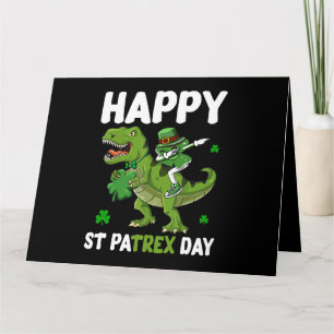 Tarjeta Regalo de duende del día de San Patricio montando 