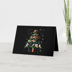 Tarjeta Regalo de enfermera   Árbol de Navidad de aparato 