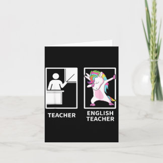 Tarjeta Regalo de Englieacher de unicornio haciendo dab