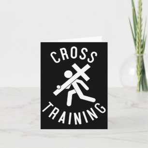 Tarjeta Regalo de entrenamiento de la Cruz Cristiana de la