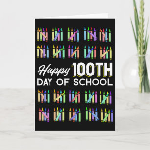 Tarjeta Regalo de estudiante del 100º día de escuela 100 d