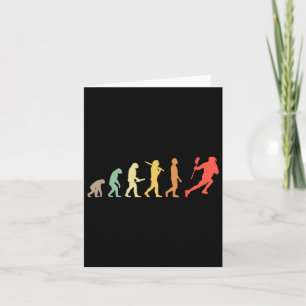 Tarjeta Regalo De Evolución De Lacrosse Retro Para Los Jug
