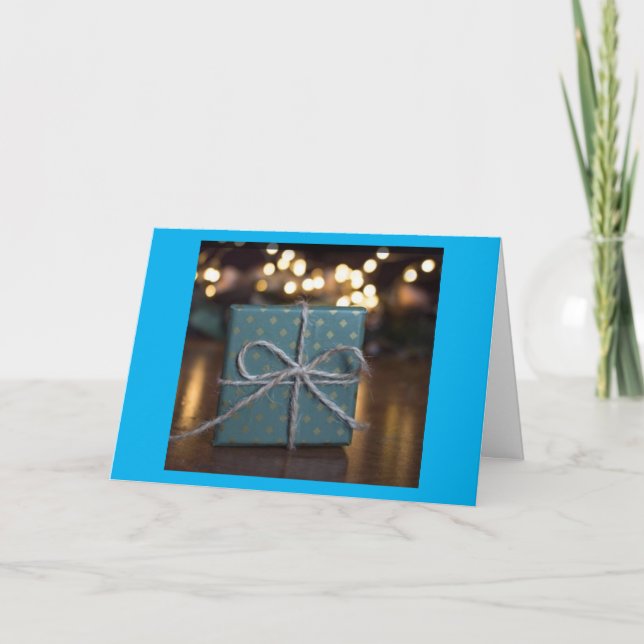 TARJETA **REGALO DE FELICIDAD Y ACOSO DE ESTOS NAVIDADES** (Anverso)