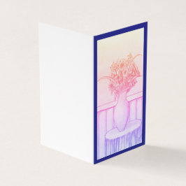 Tarjeta Regalo de flores - Azul