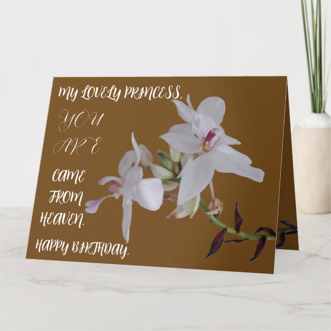 TARJETA REGALO DE FLORES DE CUMPLEAÑOS PARA LA HIJA HERMAN (Anverso)