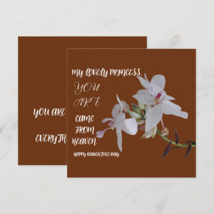 TARJETA REGALO DE FLORES DEL DÍA DE LAS HIJAS