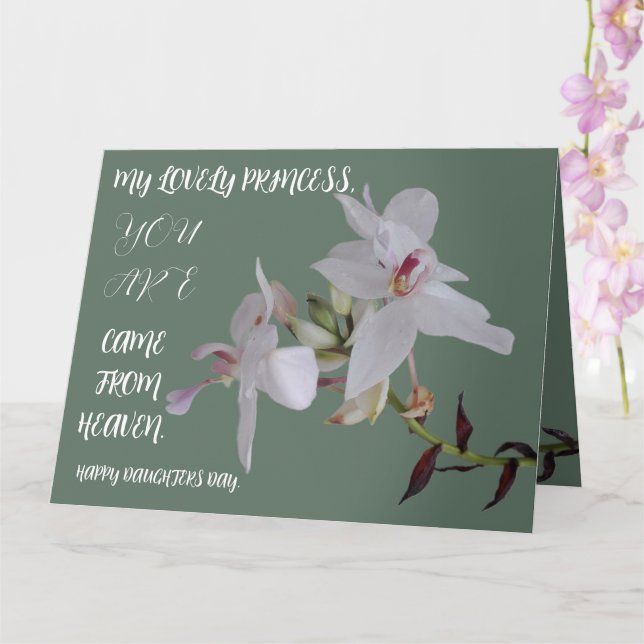 TARJETA REGALO DE FLORES DEL DÍA DE LAS HIJAS (Orquídea)