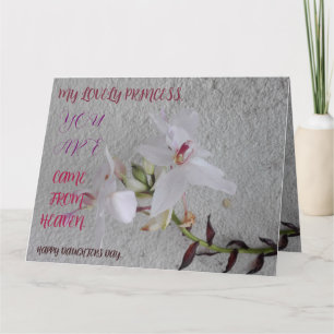 TARJETA REGALO DE FLORES DEL DÍA DE LAS HIJAS